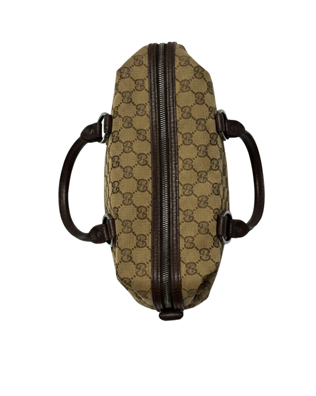 Gucci Brown GG Canvas Satchel Bag