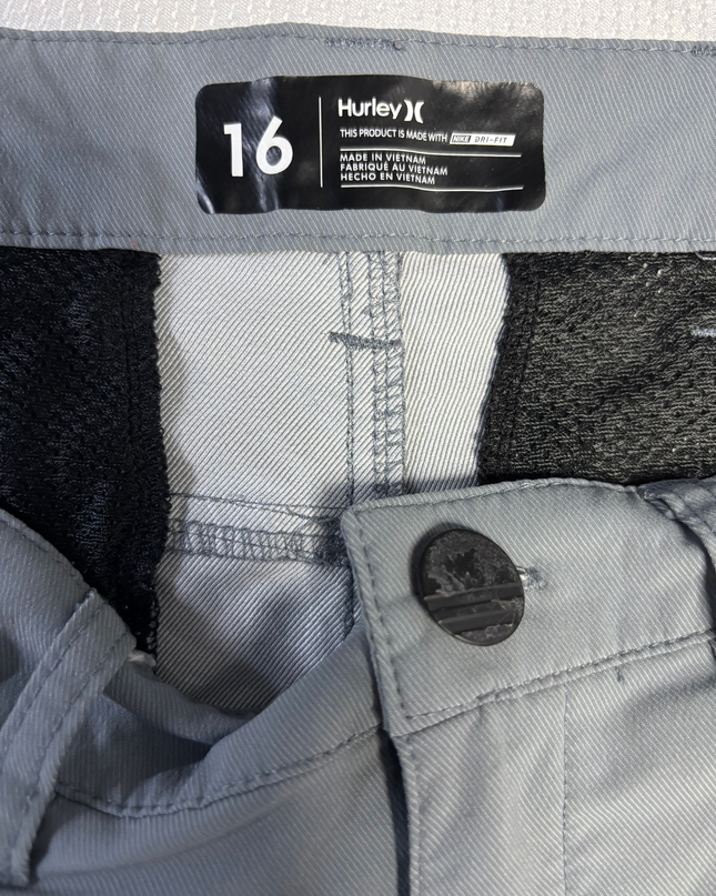 Hurley Grey Nike Dri-Fit Technical Shorts