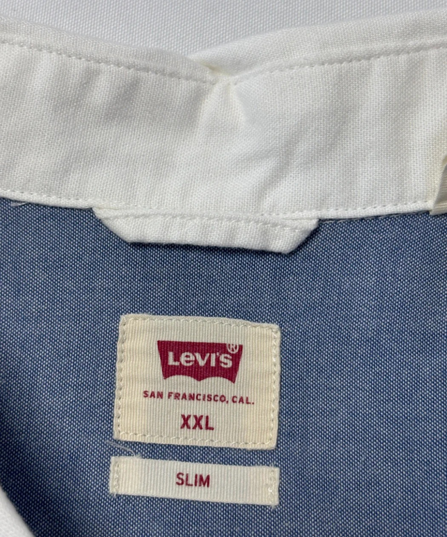 Levi's White Slim Fit Cotton Button-Down Shirt