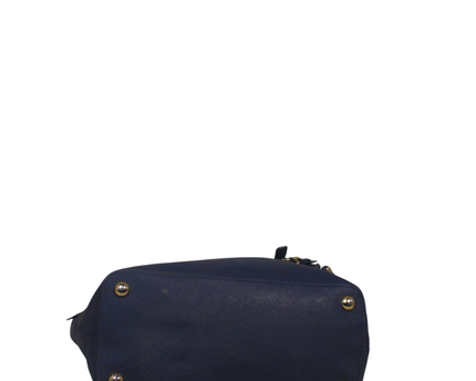 Michael Kors Navy Blue Tote Bag with Scarf Detail