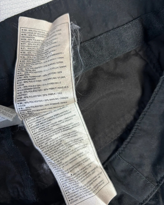 Nike Black Cropped Drawstring Capri Pants
