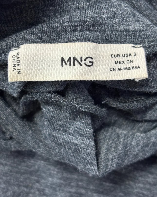MNG Grey Turtleneck Long Sleeve Top