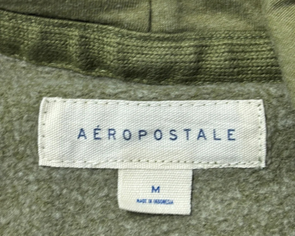 Aéropostale Olive Green Graphic Pullover Hoodie