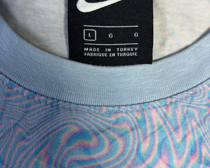 Nike Blue Psychedelic Swirl Graphic Tee