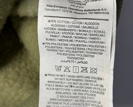 Nike Olive Green Full-Zip Fleece Hoodie