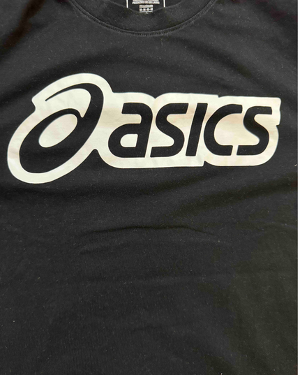 ASICS Core Logo Black Oversized T-Shirt - S