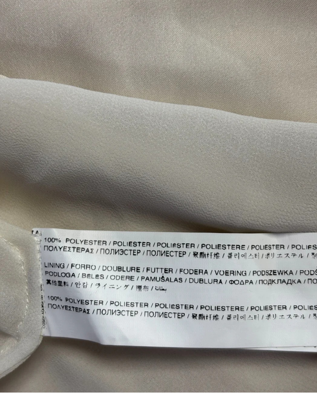 Mango Beige Sleeveless High-Low Dress W/TAG