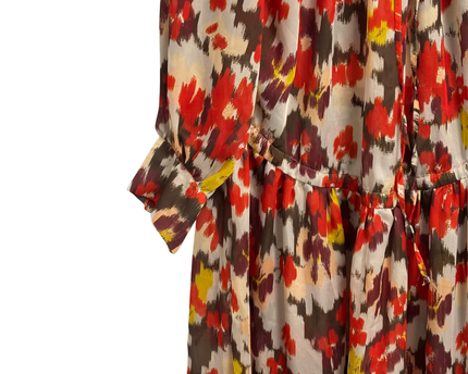 JIJIL Multicolor Abstract Pattern Maxi Dress