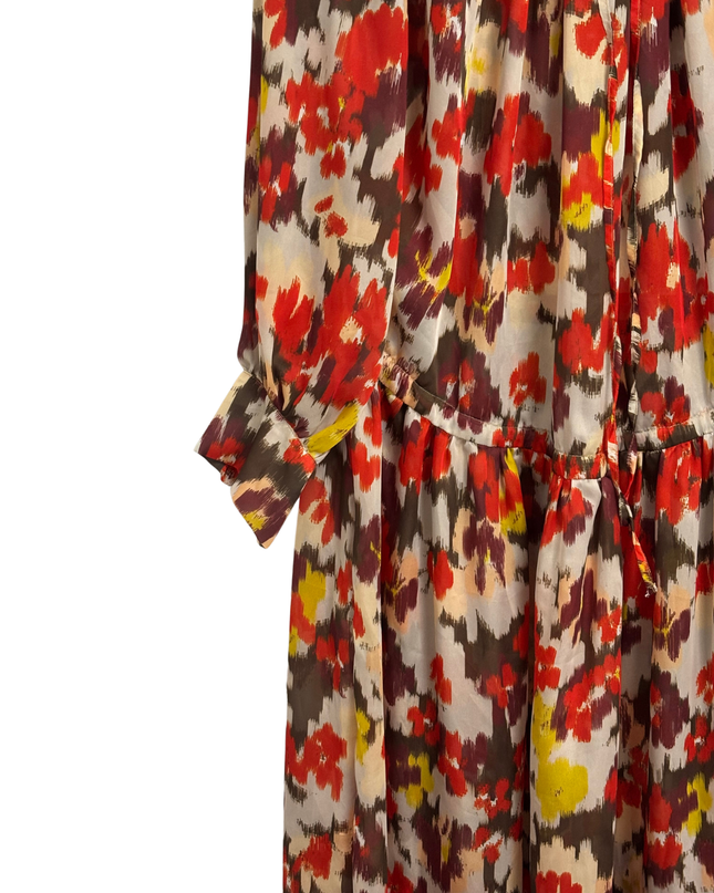 JIJIL Multicolor Abstract Pattern Maxi Dress