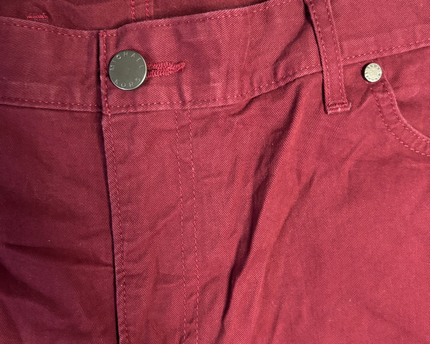 Michael Kors Burgundy Parker Slim Fit Pants