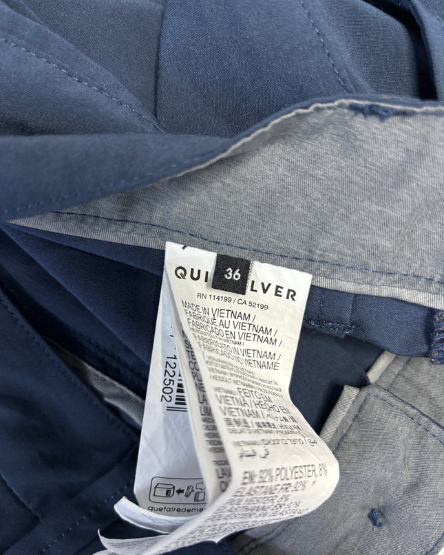 Quiksilver Navy Blue Amphibian Performance Hybrid Shorts