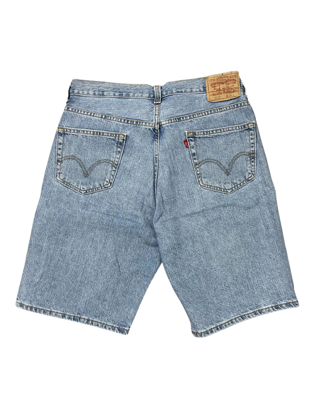 Levi's Light Blue Relaxed Fit 550 Denim Shorts