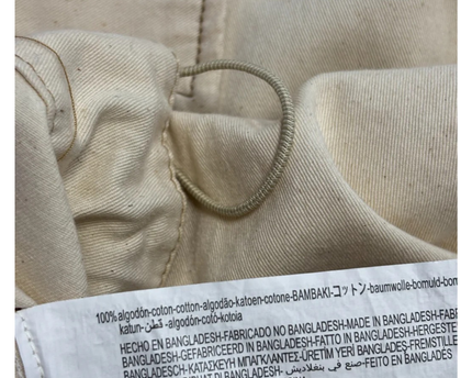Bershka Beige Cropped Utility Cotton Jacket