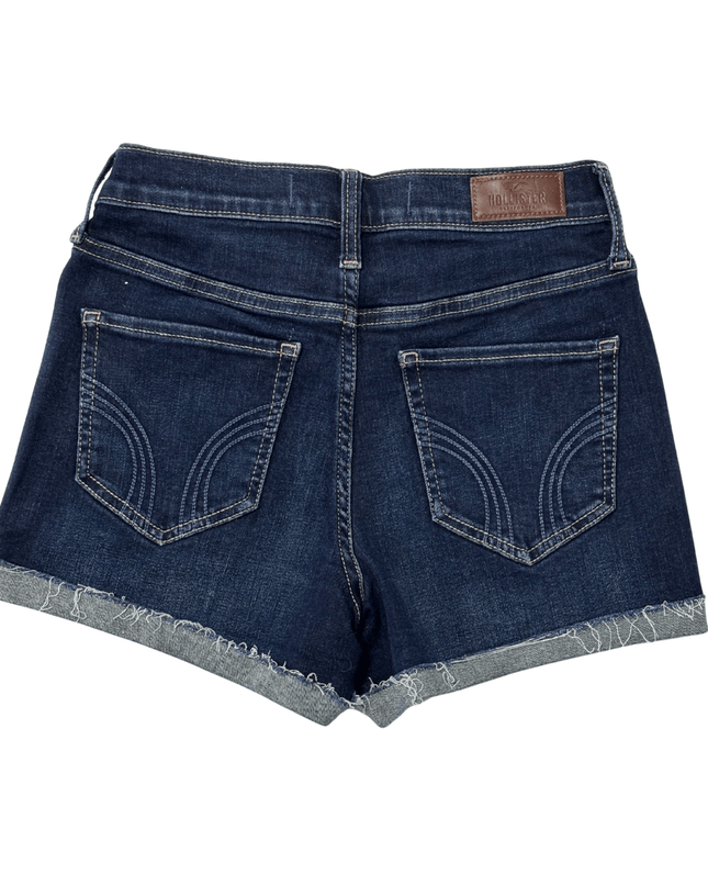 Hollister California High-Rise Dark Wash Denim Shorts