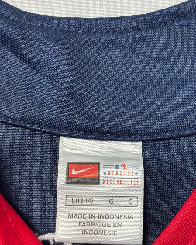 Nike Red/Navy Boston Red Sox Button-Up Baseball Jersey