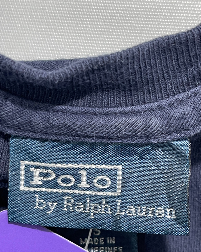 Polo by Ralph Lauren Navy Blue Cotton Pocket T-Shirt
