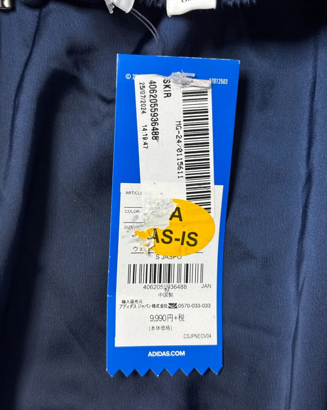 Adidas Navy Blue Three-Stripe Maxi Skirt W/Tags