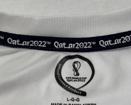 FIFA World Cup Qatar 2022 White England Official Licensed Jersey