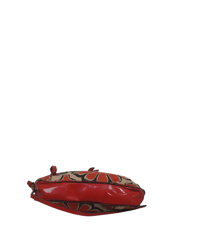 Coach Floral Print Red/Multicolor Crossbody Bag