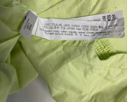 Zara Lime Green Midi Dress with Sweetheart Neckline