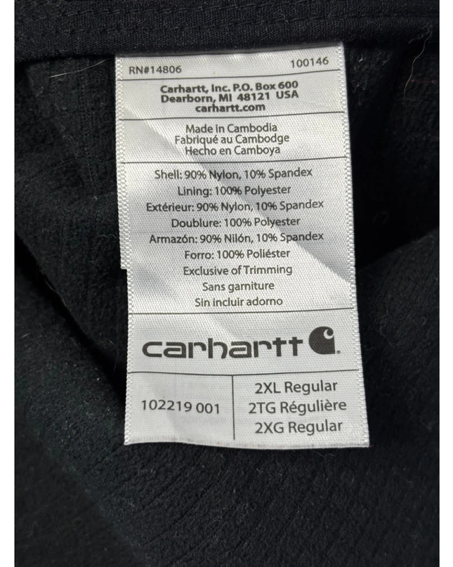 Carhartt Black Softshell Crowley Utility Vest