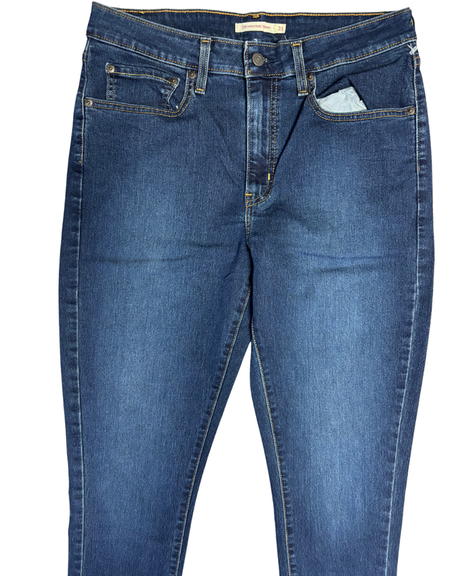 Levi's 721 High Rise Skinny Dark Blue Jeans