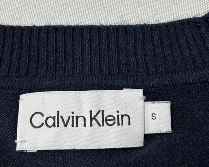 Calvin Klein Men's Classic Navy Blue Crewneck Knit Sweater