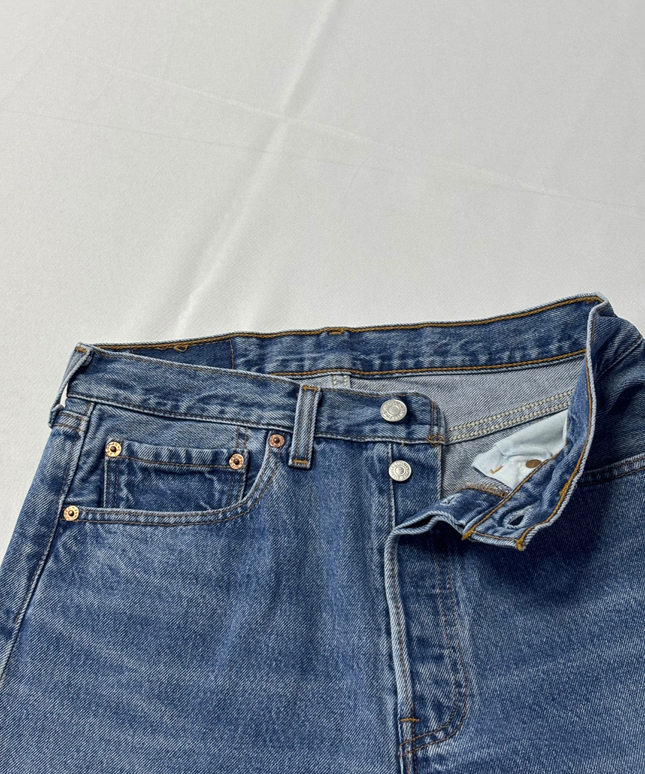 Levi's Vintage Blue Straight Leg Jeans