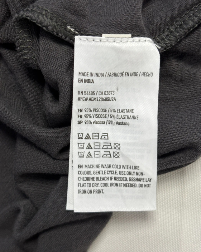 American Eagle Outfitters Charcoal Macrame Halter Tank Top