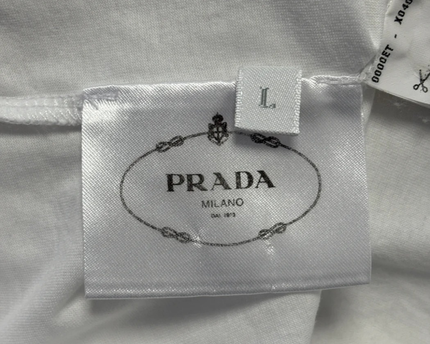 Prada White Sleeveless Top with Silk Ruffle Front