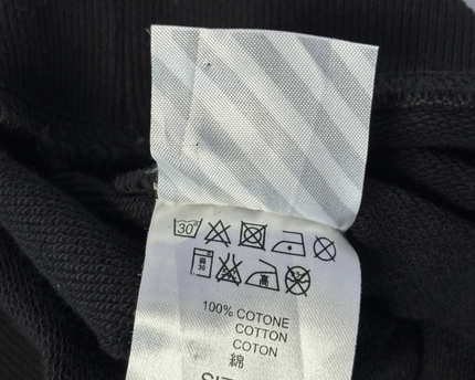 Off-White by Virgil Abloh Main Label Black Diagonal Stripe Sweatshirt