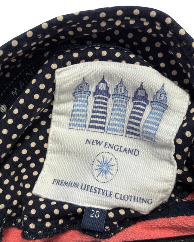 MAINE NEW ENGLAND Multicolor Striped Quarter-Button Sweatshirt
