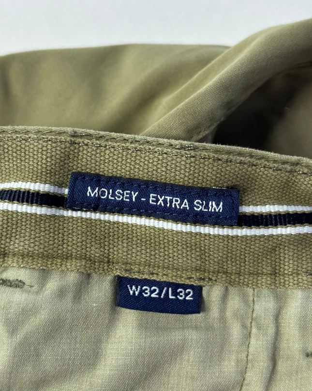 Gant Olive Molsey Extra Slim Chino Pants