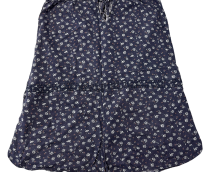 Abercrombie & Fitch Navy Blue Floral Spaghetti Strap Romper