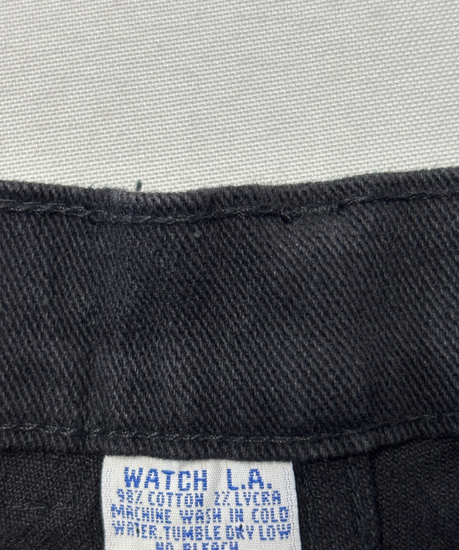 WATCH L.A. Black Straight Leg Jeans