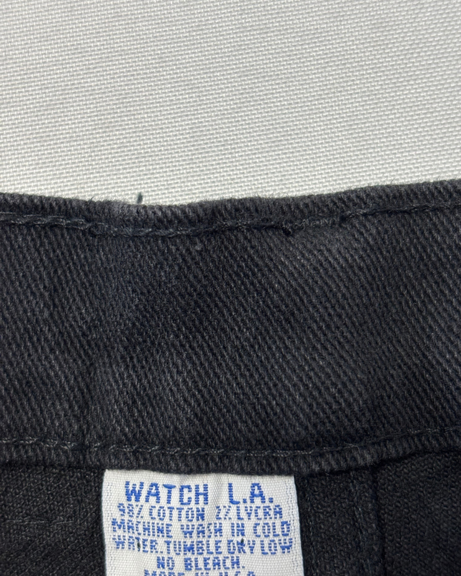 WATCH L.A. Black Straight Leg Jeans