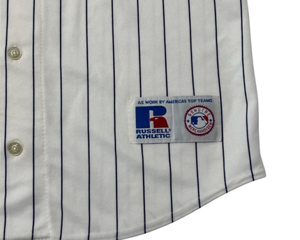 Russell Athletic White San Diego Padres Pinstripe Baseball Jersey