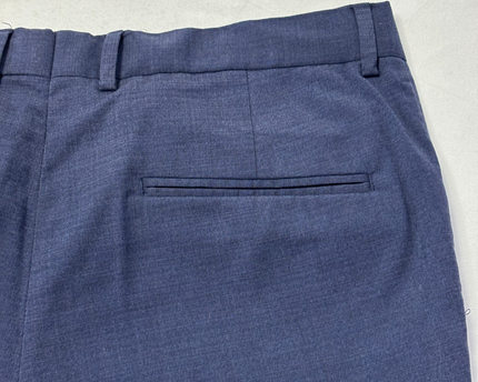 H&M Navy Blue Tailored Dress Trousers
