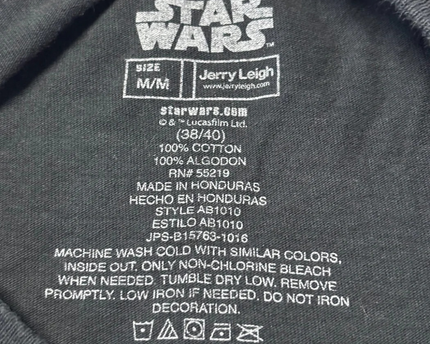 Jerry Leigh Black Star Wars Rogue One Graphic Tee
