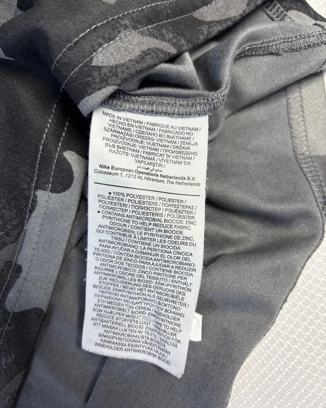 Nike Grey Camo Dri-FIT Sports T-Shirt