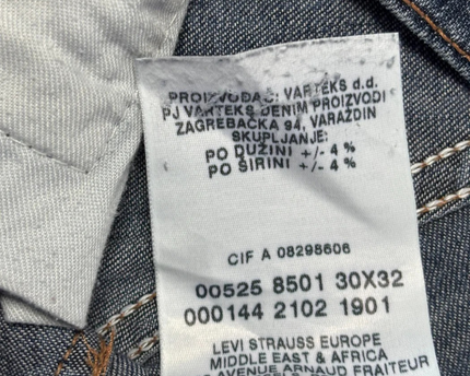 Levi's Blue Bootcut Mid-Rise Denim Jeans