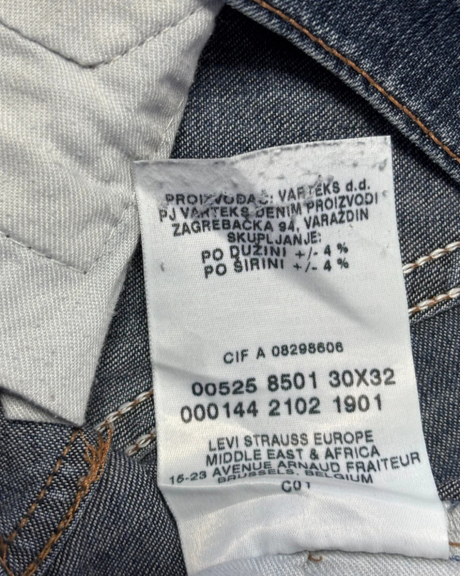 Levi's Blue Bootcut Mid-Rise Denim Jeans