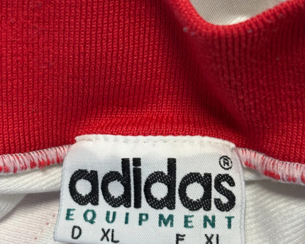 Adidas White/Red Vintage Equipment Soccer Jersey Dolberg #6