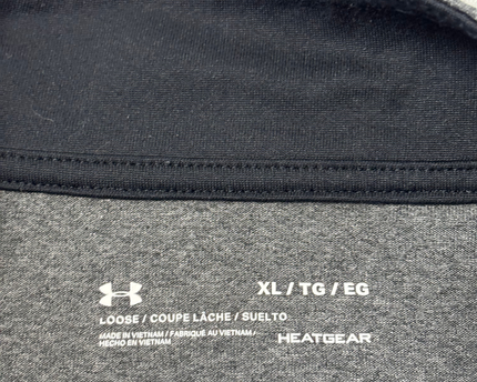 Under Armour Grey 1/4 Zip Heatgear Sports Upper