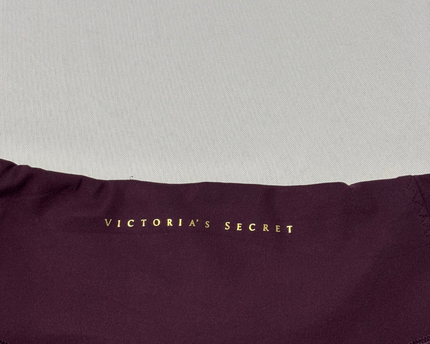 Victoria's Secret Burgundy Mesh Lattice Detail Leggings
