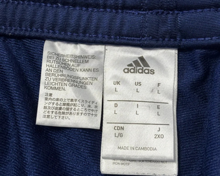 Adidas Navy Blue Three-Stripe Men's Track Pants