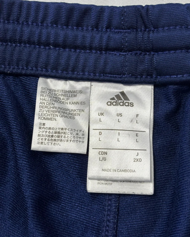 Adidas Navy Blue Three-Stripe Men's Track Pants