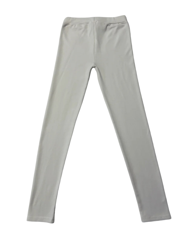 RONDE Sleek White High-Waisted Performance Leggings