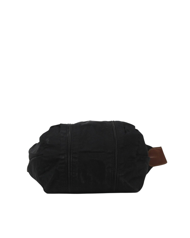 Longchamp Black Nylon and Leather Shoulder Bag