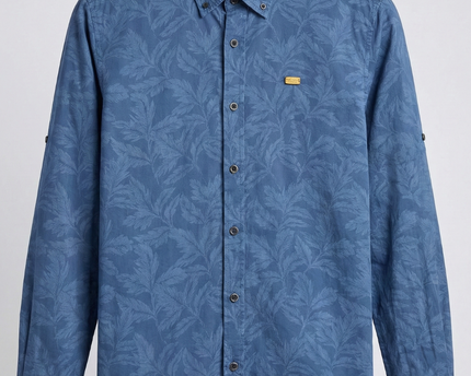 U.S. Polo Assn. Blue Leaf Print Button-Down Shirt